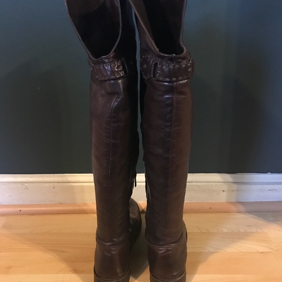 Frye Shirley riding boot size 7.5 brown - Picture 3 of 8